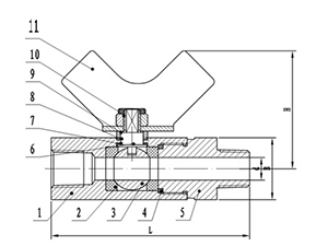 1000PSI Mini Stainless Steel Ball Valve
