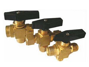 3-Way Panel Mount Brass Ball Valve