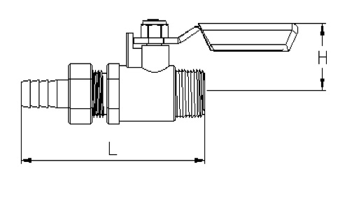 Air Compressor Brass Mini Ball Valve