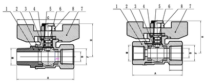 MMTH & MFTH Mini Brass Ball Valve