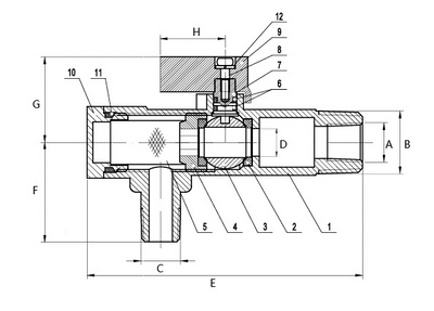 Brass Ball Valve Strainer Combo-- Heavier Duty