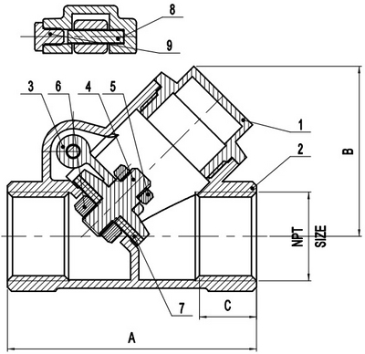 Brass Y-Pattern Check Valve