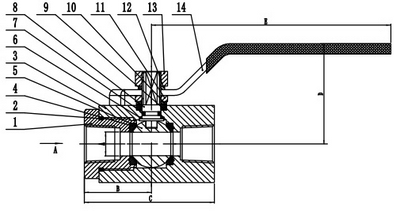 Medium Pressure Carbon Steel Ball Valve