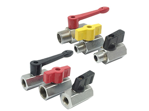 Brass Mini Ball Valve, 600 PSI, Hex Body