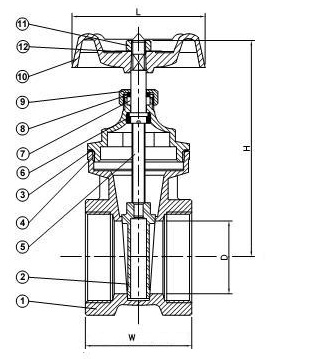 Brass Gate Valve