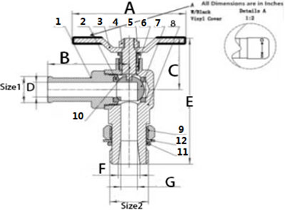 90° Stainless Steel Angle Valve, SSFV-1