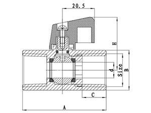 NSF Stainless Steel Mini Ball Valve, One-Piece Ball Valve, with Hex Body